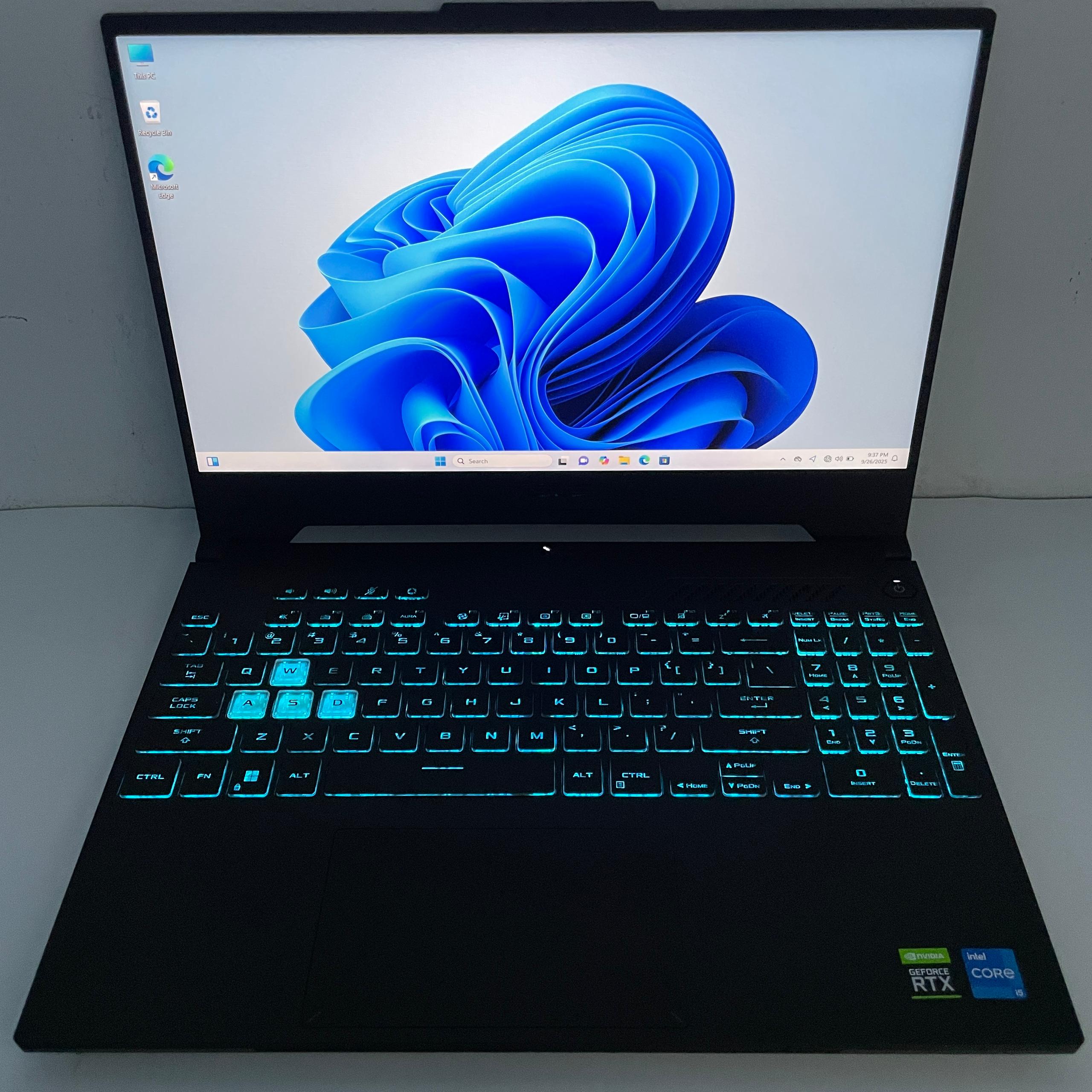 ASUS TUF Gaming F15 i5 12eme Generation Serie H Ram 16 Gb Stockage